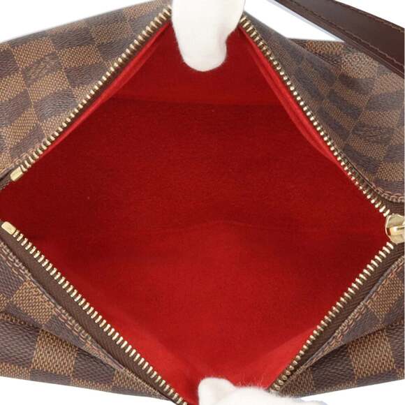 LOUIS VUITTON Authentic Brown Damier Canvas Shoulder Bag
